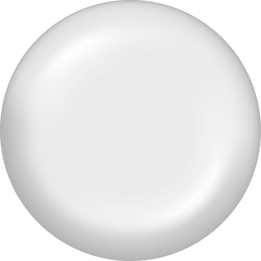White round button